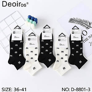 Шкарпетки жіночі (10пар) Оптом 36-41 р. "Бантики" Deoiros D-8801-3