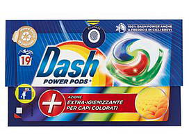 Пральні капсули Dash Pods Power Extra-igienizzante Capi Colorati 19 прань