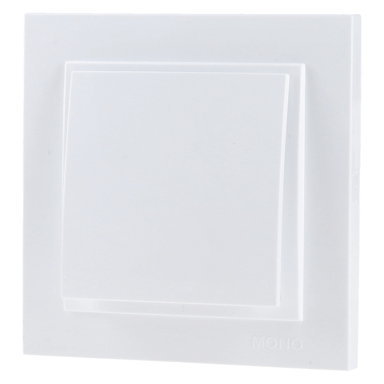 Вимикач одноклавішний Mono Electric DESPINA білий 102-190025-100, фото 1