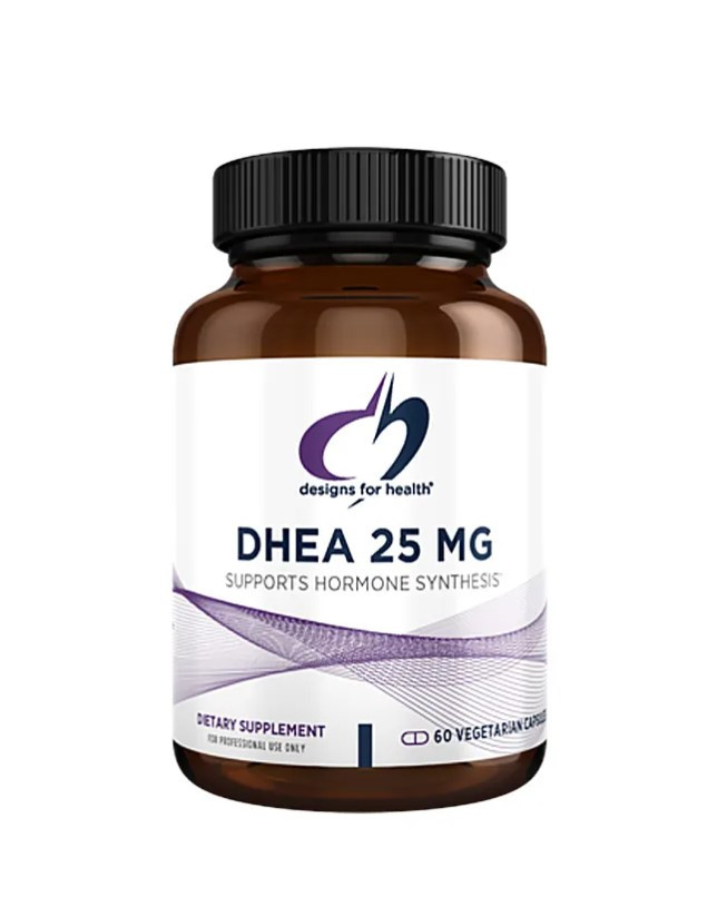Designs for Health DHEA / ДГЕА підтримка здорового старіння, м'язів, енергії 25 мг 60 капсул