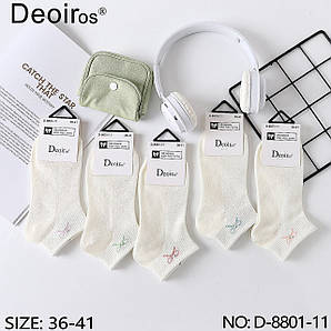Шкарпетки жіночі (10пар) Оптом 36-41 р. "Бантик" Deoiros D-8801-11