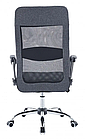 Офісне комп'ютерне крісло з сітчастою спинкою на колесах Бонро BN-002-2 сіре, фото 4