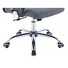 Офісне комп'ютерне крісло з сітчастою спинкою на колесах Бонро BN-002-2 сіре, фото 5