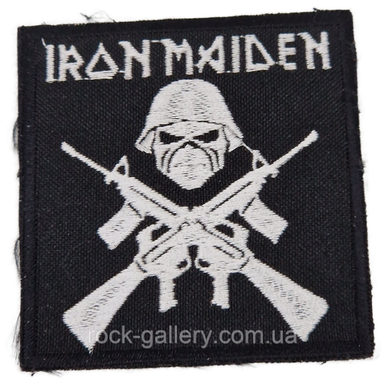 Нашивка з вишивкою "Iron Maiden " 7 см х 7 см
