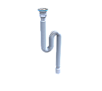 ГОФРА СИФОН ДЛЯ УМИВАЛЬНИКІВ (неіржавкий випуск 11 2) з гнучкою трубою 40х50 GS-01 (35)