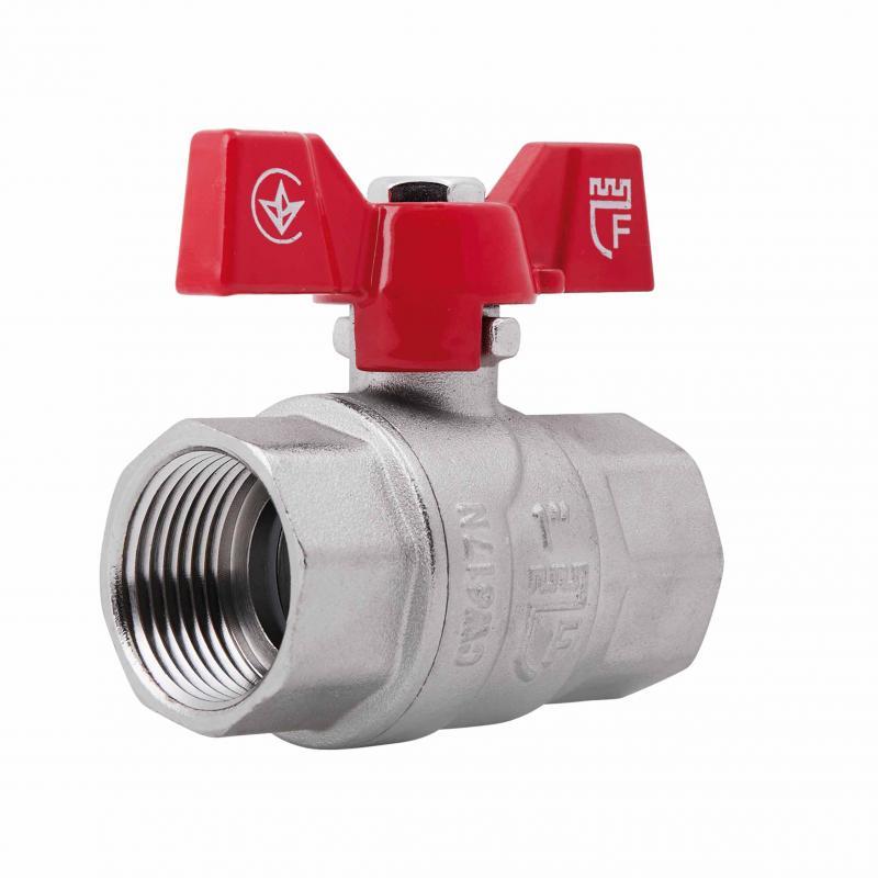 Кран кульовий SD Forte 1" ВР для води (метелик) SF602W25, фото 1