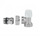 Кран радіаторний Icma 1/2" з антипротіканням кутовий без ручки №805+940, фото 5