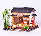 Румбокс Китайський чайний будиночок Інтер'єрний конструктор Roombox Chinese Tea House Garden Wooden Miniature BM-850, фото 3