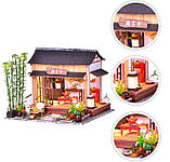Румбокс Китайський чайний будиночок Інтер'єрний конструктор Roombox Chinese Tea House Garden Wooden Miniature BM-850, фото 8