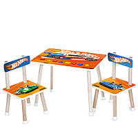 Дитячий дерев'яний столик і 2 стільчики Цифри 501-124