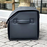 Преміум органайзер у багажник з чорною вишивкою BMW, чорний, 50 см, фото 5