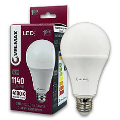 Світлодіодна LED лампа Velmax V-A80W 12W Е27 4100K з акумулятором 21-11-82