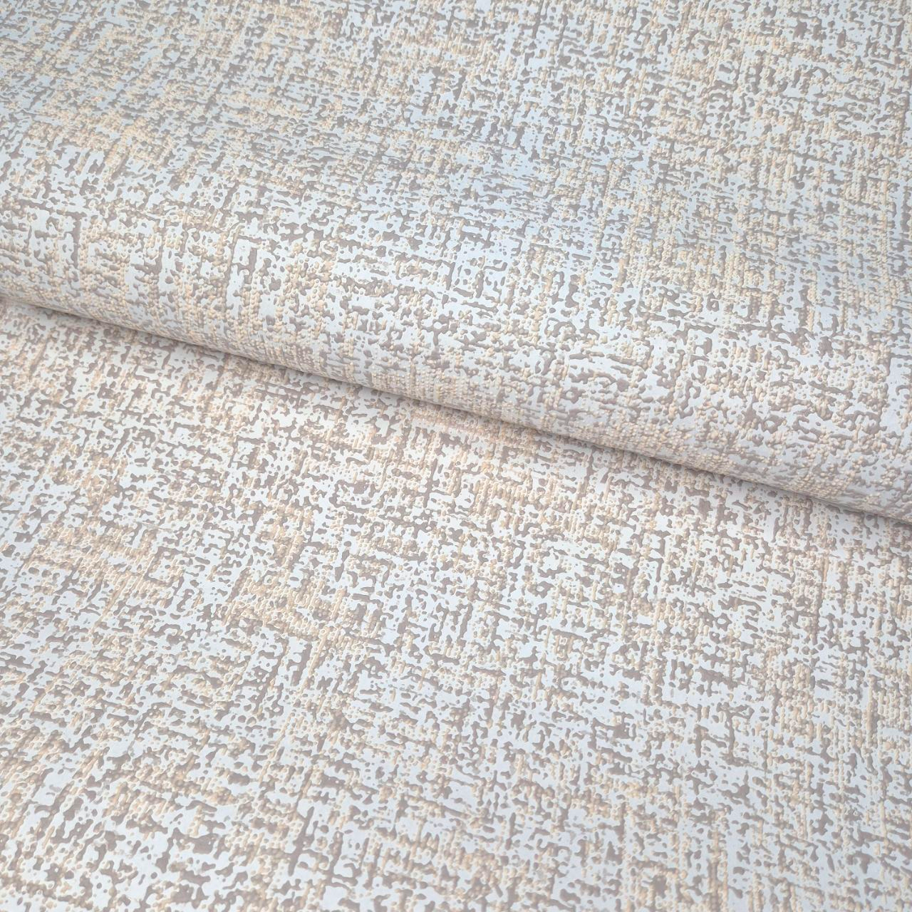 Шпалери вінілові 10.05 × 1.06 м Слов’янські шпалери 1249-01, світло-кавові у вітальню, спальню, коридор, дитячу кімнату, фото 1