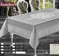 Скатерть водоотталкивающая тефлоновая прямоугольная 160х260 на раскладной стол Турция.