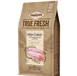 Carnilove True Fresh Turkey корм для дорослих собак з індичкою ,4кг