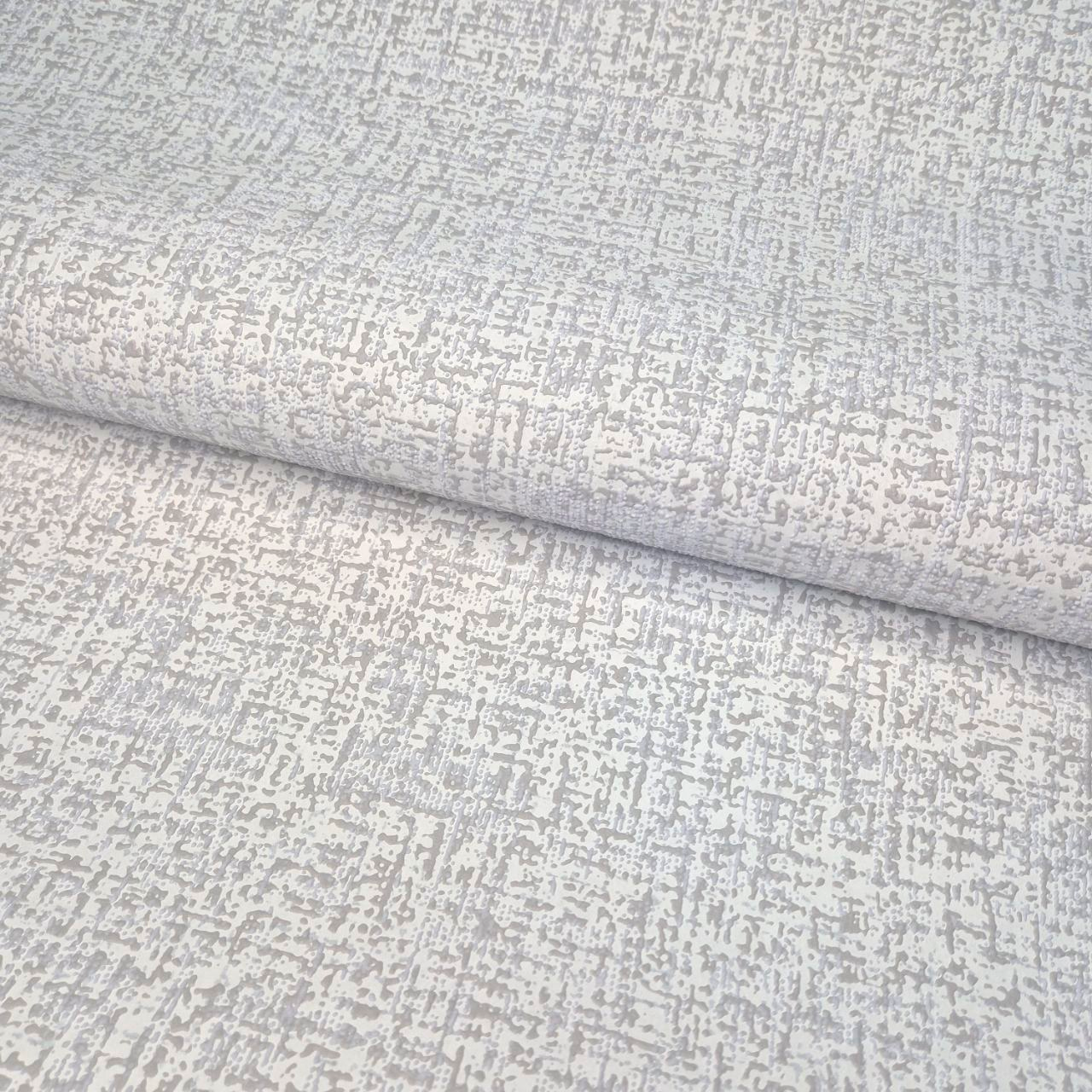 Шпалери вінілові 10.05 × 1.06 м Слов’янські шпалери 1249-03, світло-сірі у вітальню, спальню, коридор, дитячу кімнату, фото 1