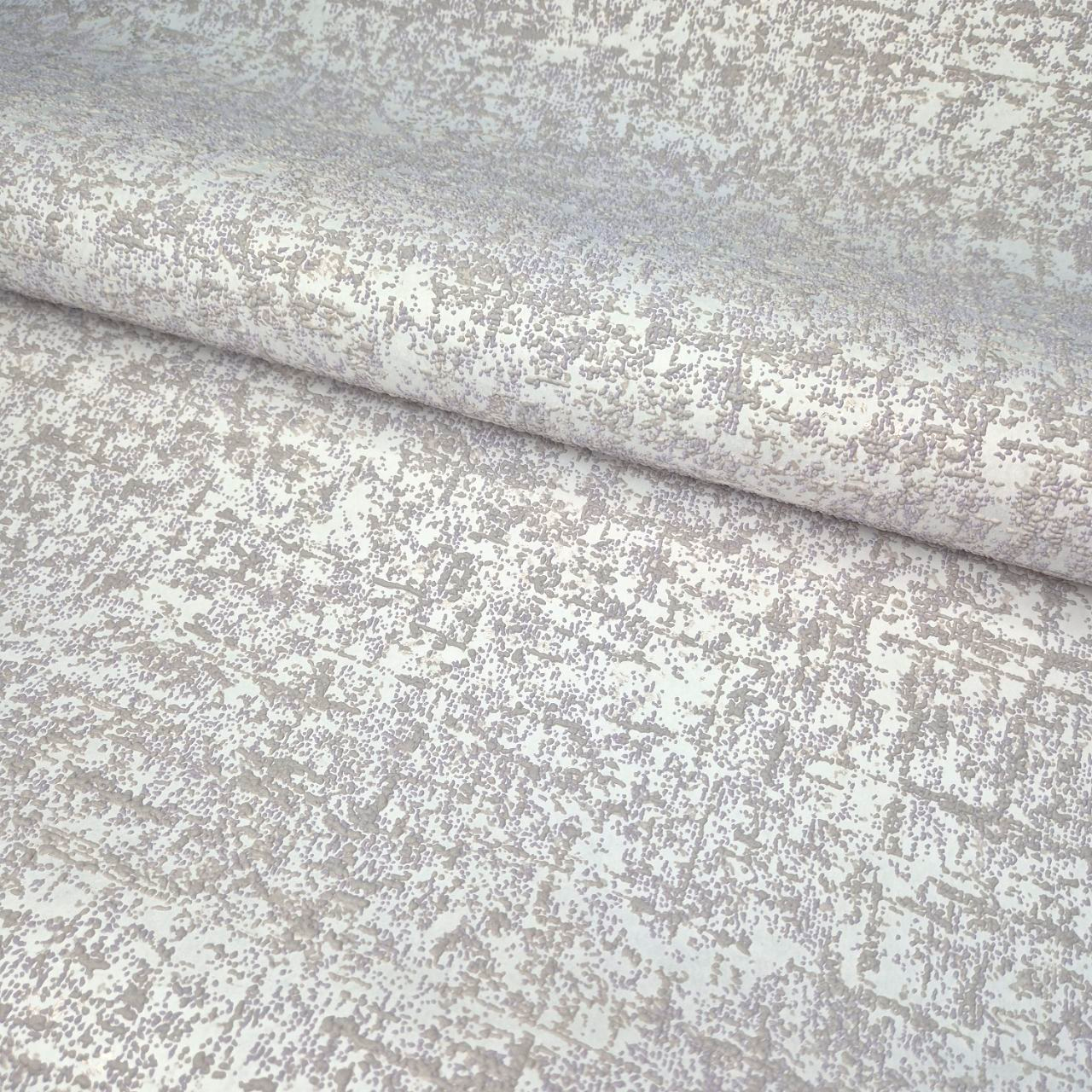 Шпалери вінілові 10.05 × 1.06 м Слов’янські шпалери 1250-03, сірі у вітальню, спальню, коридор, офіс, дитячу кімнату, фото 1