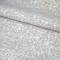 Шпалери вінілові 10.05 × 1.06 м Слов янські шпалери 1250-03, сірі у вітальню, спальню, коридор, офіс, дитячу кімнату