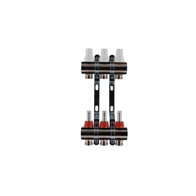Колектор з витратомірами SD Plus 1" 3 виходи SDO235W3