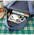 Комплект рюкзак для дівчинки рожевий 4в1 рюкзак + сумка + пенал + косметичка 43*30 см Kay, фото 4