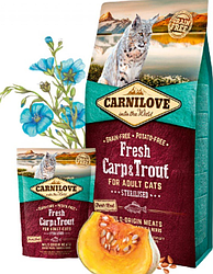 Carnilove Cat Fresh Carp & Trout Sterilised for Adult з коропом і фореллю для стерилізований. кішок, 2кг