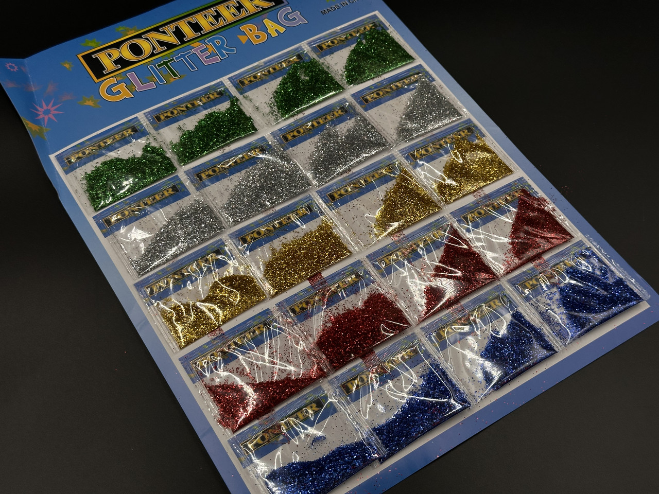 Набір блискіток 5 кольорів (20шт).