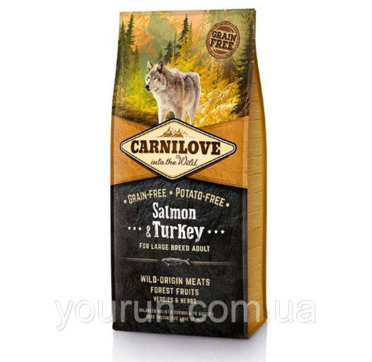 Carnilove Adult Large Salmon & Turkey з лососем та індичкою для дорослих собак великих порід 12кг