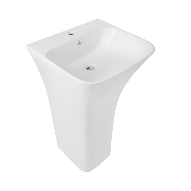 Раковина для підлоги моноблок Qtap Crow 450x435x835 White QT0511G315WN