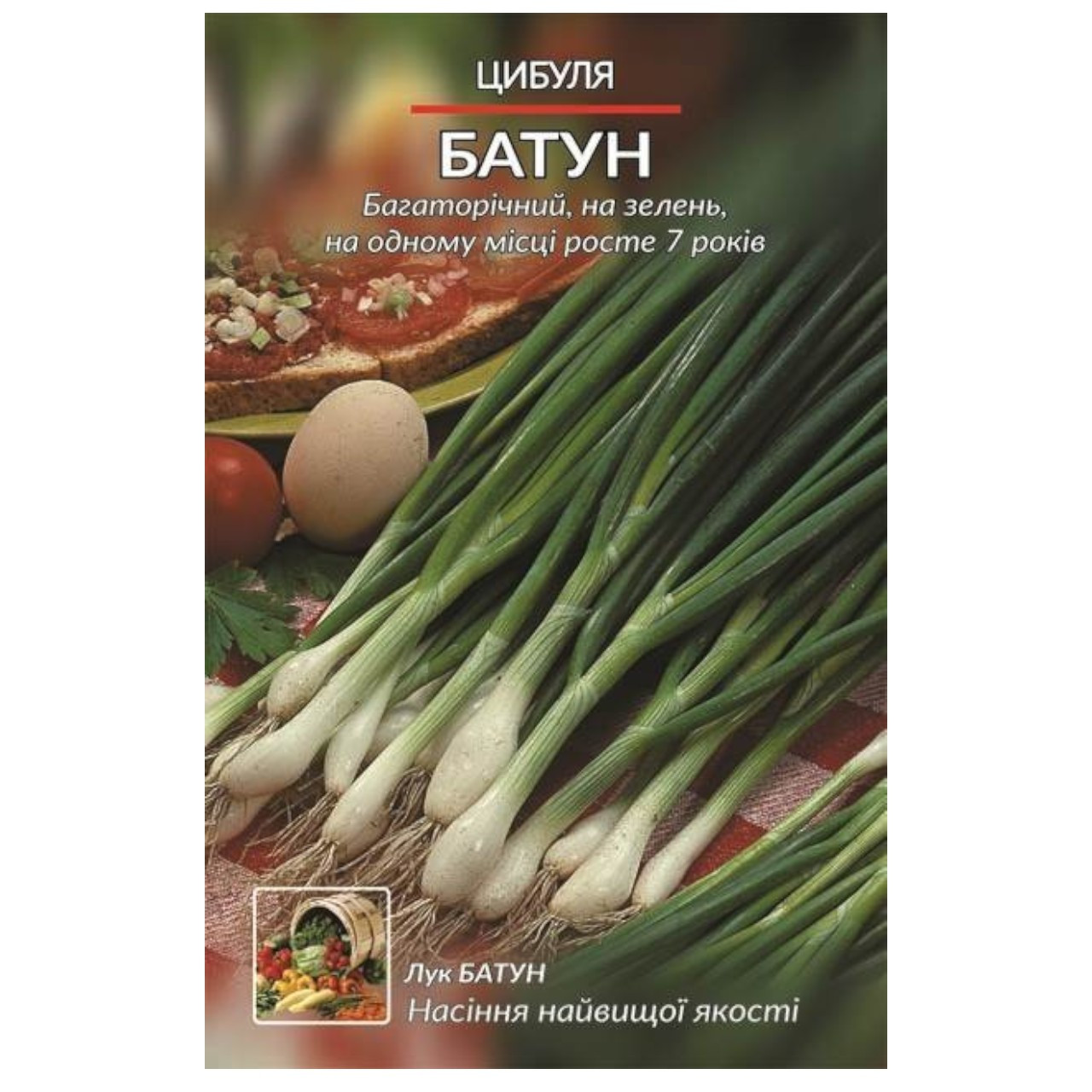 Насіння Цибуля Батун багаторічна 3 г великий пакет, фото 1