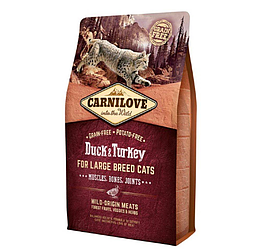 Carnilove Cat Adult Large Duck & Turkey з качкою та індичкою для дорослих великих кішок 2кг