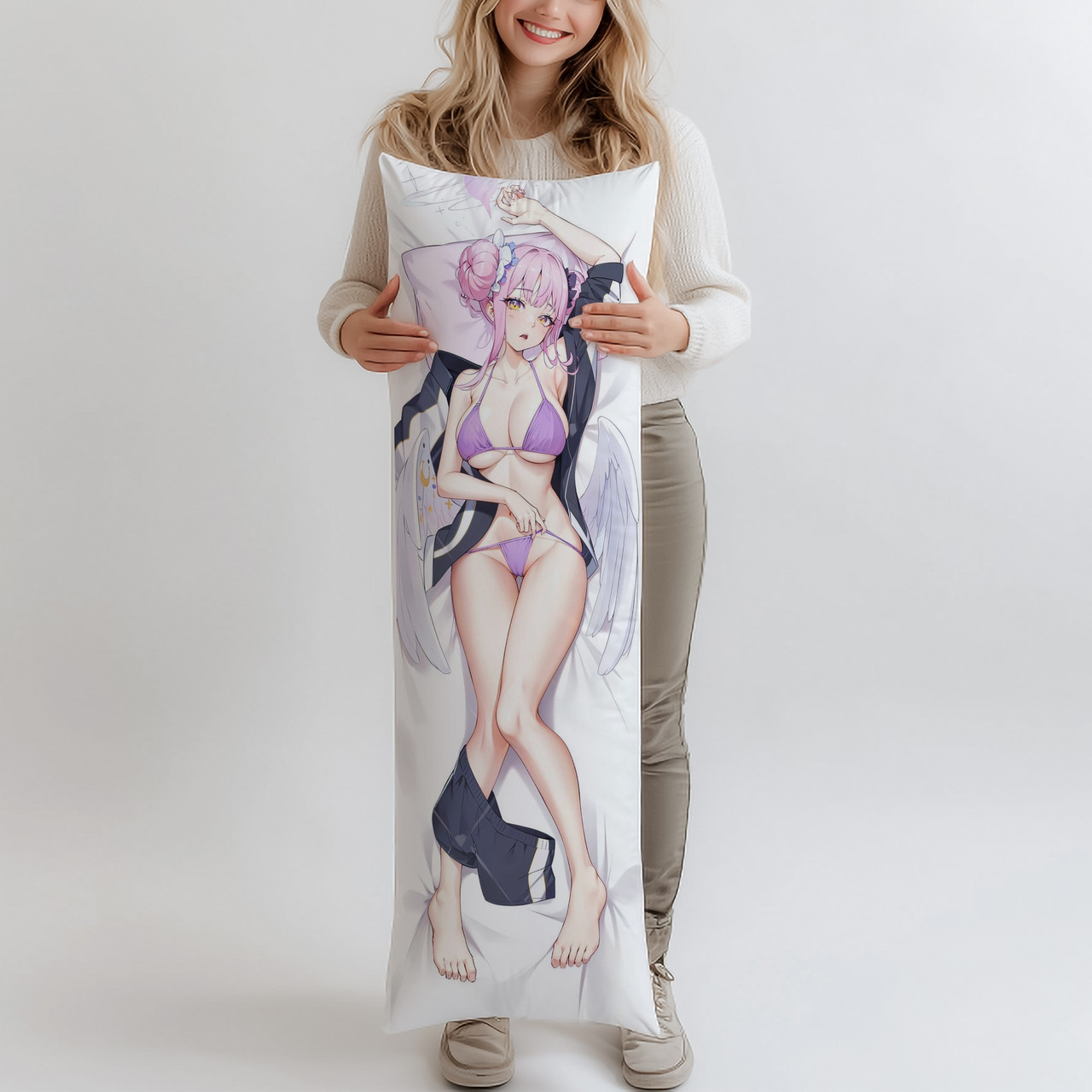 Дакімакура Mika Blue Archive, (подушка обіймашка) 120*40 см