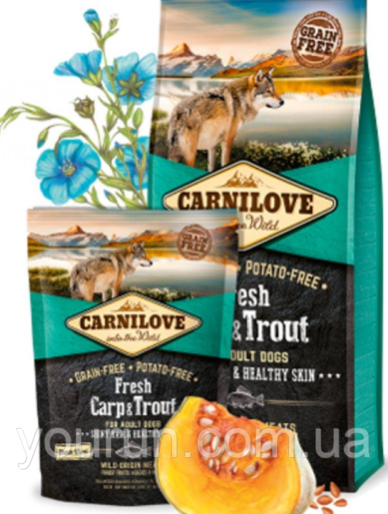 Carnilove Fresh Carp & Trout for Adult dogs для дорослих собак з коропом і фореллю, 12кг