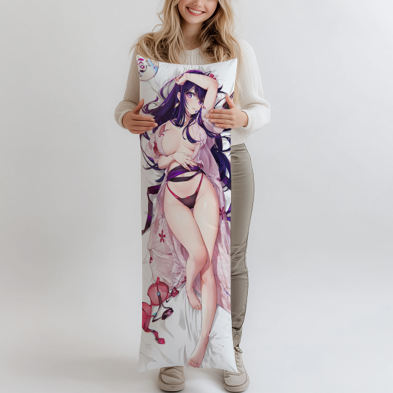 Дакімакура Ай Хошіно, (подушка обіймашка) 120*40 см