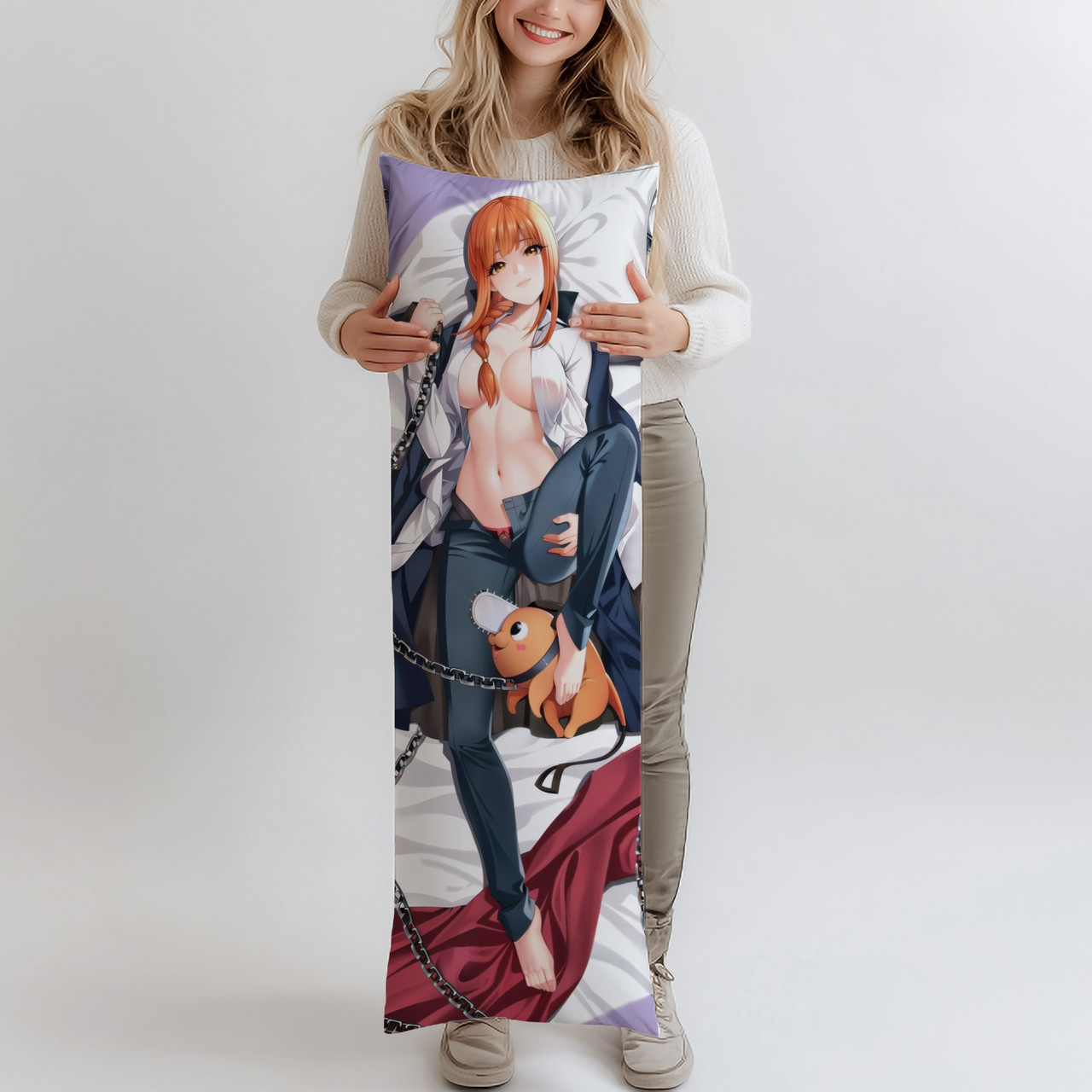 Дакімакура Makima, (подушка обіймашка) 120*40 см