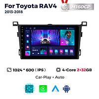 Штатна магнітола Toyota RAV4 4 (XA40) (2013-2018) M160 (2/32 Гб), HD (1024x600) GPS CarPlay