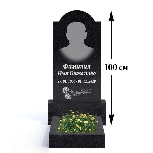 Недорогий пам'ятник на могилу із граніту (80-40) Б-07, фото 1