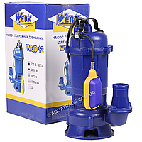 Фекальний дренажний насос Werk WQD 12 2kw. чавун із поплавцем з подрібнювачем для вигрібних ям