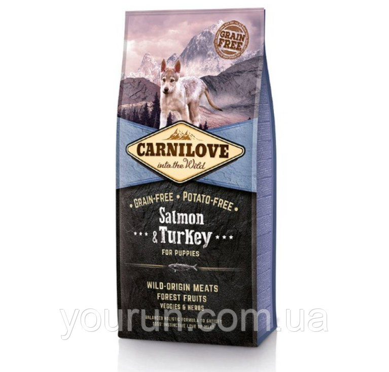 Carnilove Puppy Salmon & Turkey з лососем та індичкою для цуценят 1.5кг, фото 1