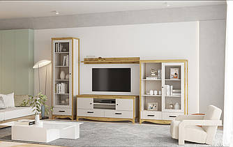 Модульна стінка у вітальню Дана Гербор кашемір/дуб артизан