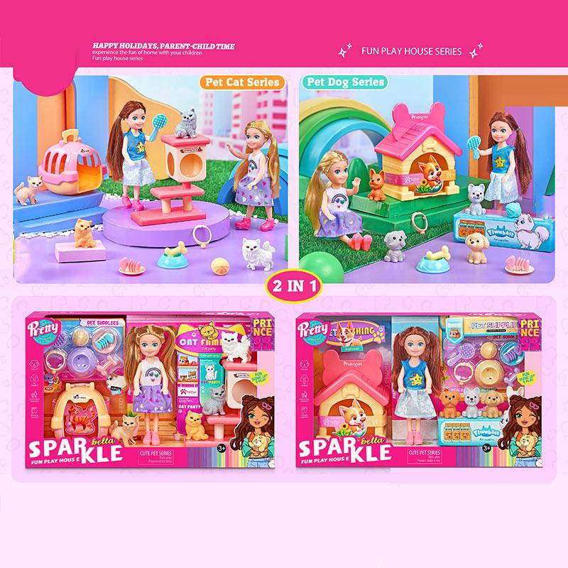 Лялька 7018 у наборі 2 види аксесуарів, фото 1