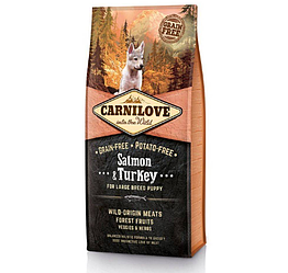 Carnilove Puppy Large Salmon & Turkey з лососем та індичкою для цуценят великих порід 1.5кг