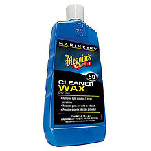 Однокроковий очисний віск для човнів — Meguiar`s Marine/RV One Step Cleaner Wax Liquid 473 мл. (M5016)
