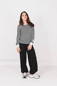 Підліткові штани карго з кишенями для дівчинки двунитки