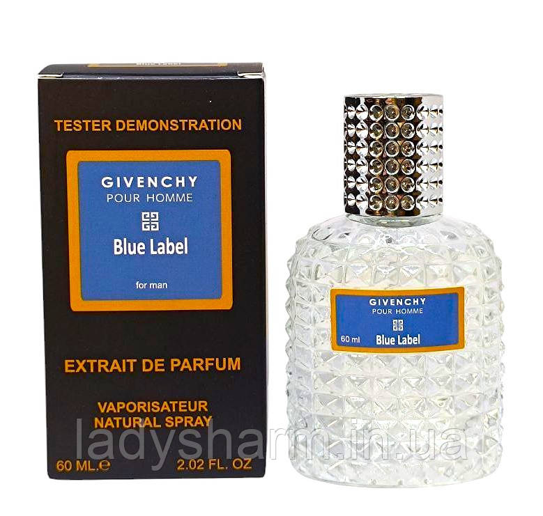 Тестер VIP Givenchy Blue Label Pour Homme ( Живанші Пур Хом Блю Лейбл), чоловічі 60 мл, фото 1