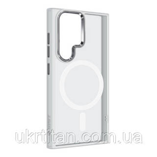 Оригинал! Чехол для мобильного телефона Armorstandart Unit MagSafe Samsung S25 Ultra Matte Clear Silver (ARM82266) - Высшее