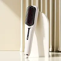 💙Гребінець випрямляч для волосся електричний Straight Hair Comb 526 Білий