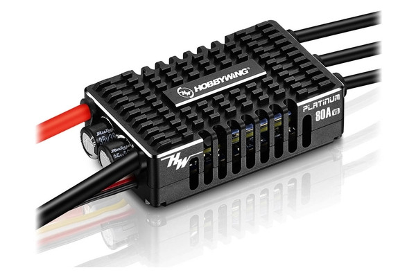 Регулятор ходу HOBBYWING PLATINUM V5 80A 3-8S для авіамоделей, фото 1