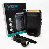 Портативна професійна бритва VGR V-375, Професійний шейвер-електробритва, Портативна бритва для гоління IT-63, фото 9