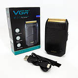 Портативна професійна бритва VGR V-375, Професійний шейвер-електробритва, Портативна бритва для гоління IT-63, фото 2