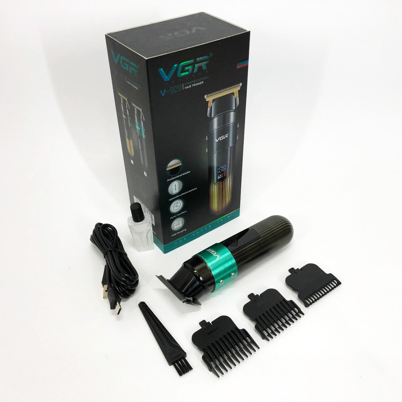Бездротова машинка для стрижки для дому VGR V-929, Тример для вусів, MP-796 Підстригальна машинка